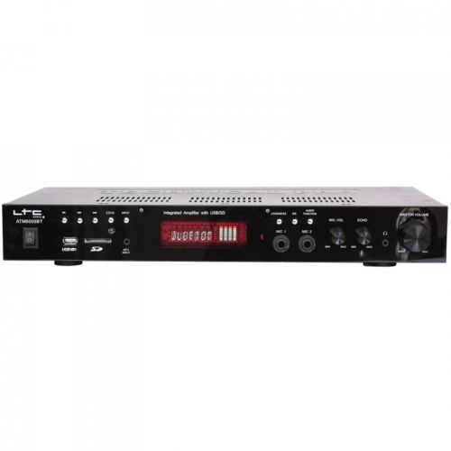 0 LTC Audio ATM6000BT Hifi Stereo Amplifier with Bluetooth & Karaoke 2x 50W