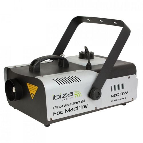 0 Ibiza LSM1200PRO Professional Fog Machine with DMX and Controller 1200W