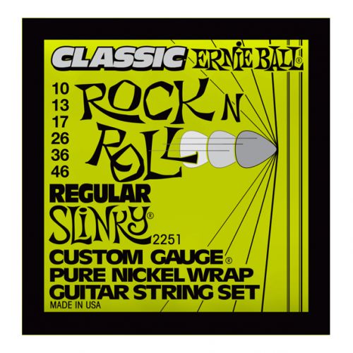 ERNIE BALL 2251 - Muta per Elettrica Classic Rock'n'Roll Regular Slinky (010/046)