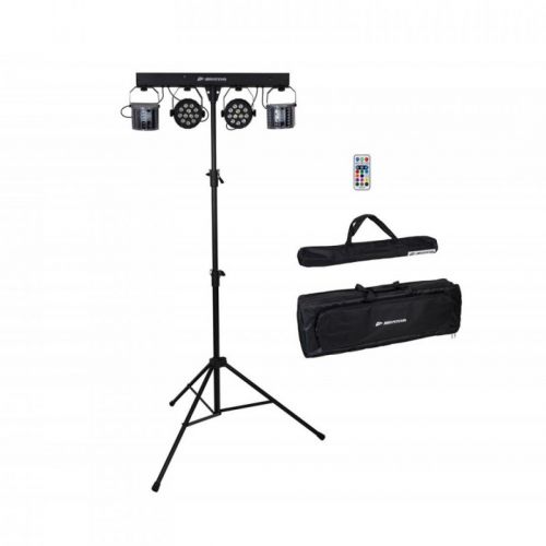 0 JB Systems USB PARTYSET Full set with effects, projectors, stand & bags