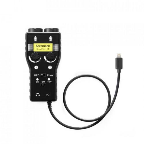 0 Saramonic SmartRig+ Di Microphone/Instrument Preamp Adapter for Lightning iOS Device