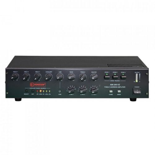 0 Rondson AM-240-VZ Mixing Amplifier 240 WRMS, 6 Inputs, 3 Zones