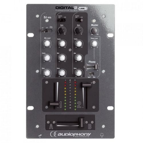 0 Audiophony DIGITAL-2 Compact DJ mixer