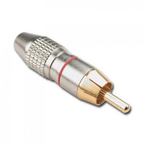 Audiophony RCA910/RO Male RCA connector for pro cable - Red