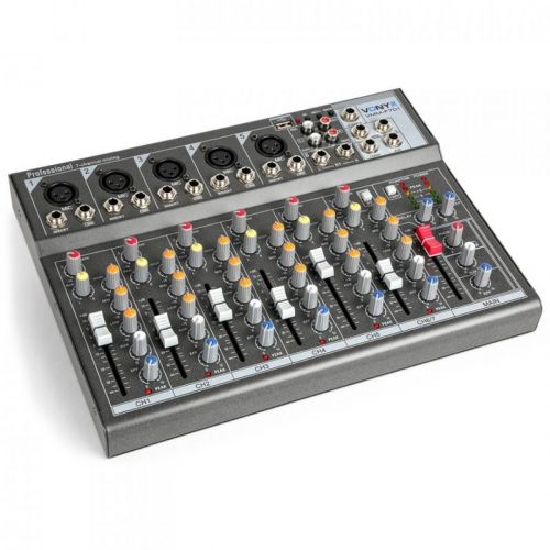 0 Vonyx VMM-F701 Music Mixer 7Ch/MP3/Echo