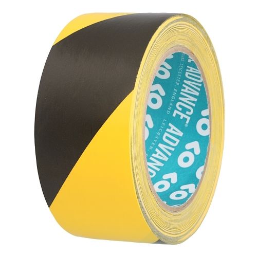 0 Advance Tapes 5803 - Nastro di Segnalazione nero/giallo 50mm x 33m
