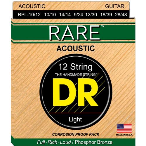 0 Dr RPL-10/12 RARE Corde / set di corde per chitarra acustica