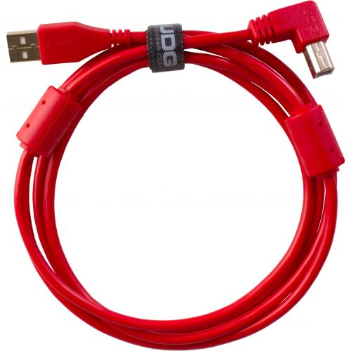 0 Udg U95004RD - ULTIMATE CAVO USB 2.0 A-B RED ANGLED 1M Cavo usb