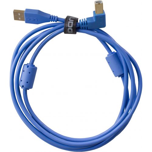 0 Udg U95004LB - ULTIMATE CAVO USB 2.0 A-B BLUE ANGLED 1M Cavo usb