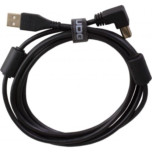 0 Udg U95004BL - ULTIMATE CAVO USB 2.0 A-B BLACK ANGLED 1M Cavo usb