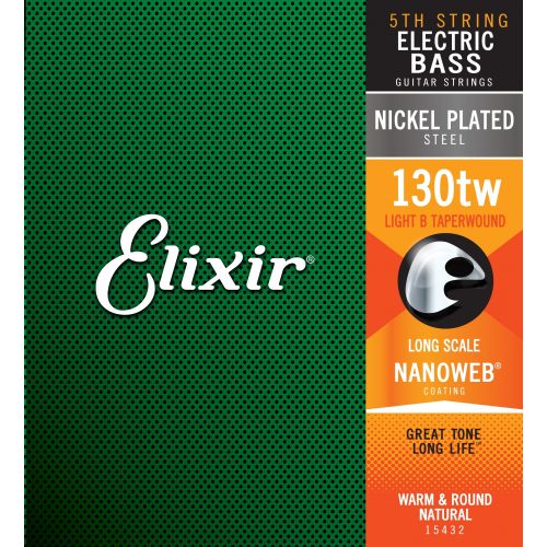0 Elixir 15335 ELECTRIC BASS NICKEL PLATED STEEL NANOWEB Corde / set di corde per basso