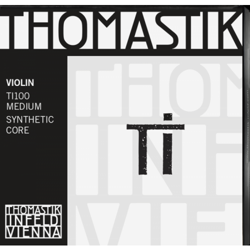 0 Thomastik TI100 MUTA SYNTHETIC CORE, SILVER WOUND Corde / set di corde per violino
