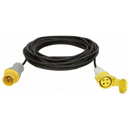 SHOWTEC Motorcable 20 m, CEE 4P 16A giallo