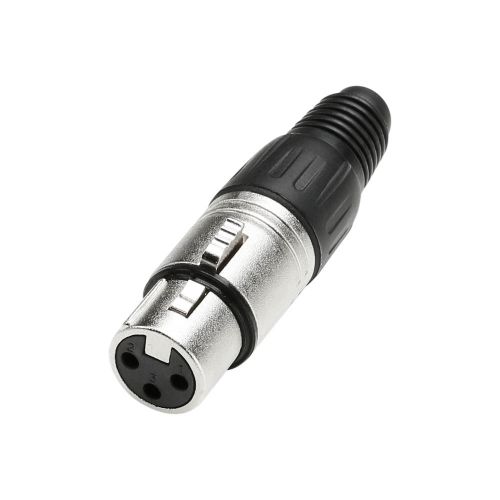 0 Adam Hall Connectors 7913 - XLR Plug female 3-pin silver
