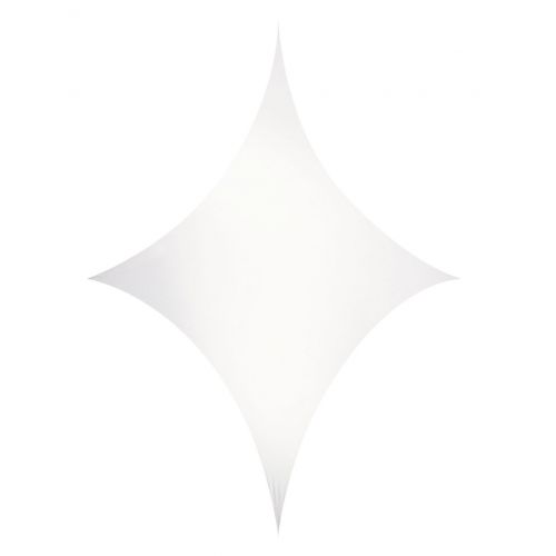 Showtec - Stretch Shape Diamond - 185cm x 125cm, colore bianco