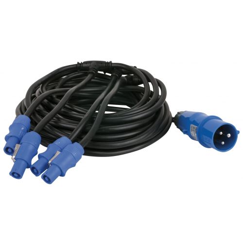 DMT - Power Cable CEE - powerCON - 12mtr, 4 uscite Powercon