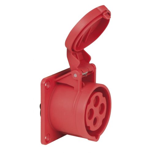 PCE - CEE 16A 400V 4p Socket Female - Rosso, IP44