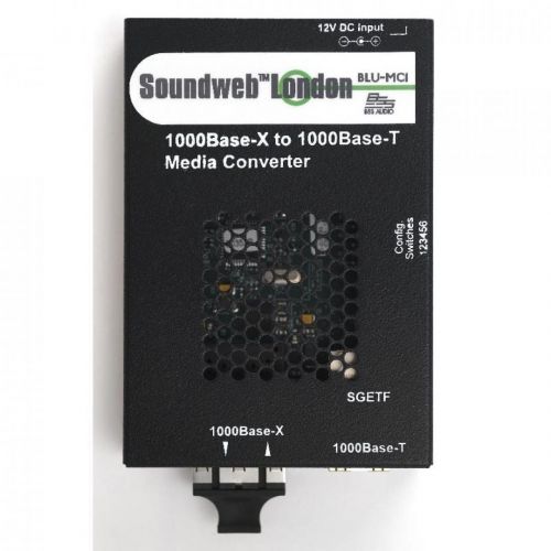 0 BSS MC-1 Media converter in fibra ottica per reti Soundweb London BLU-LINK