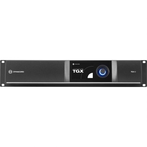 DYNACORD TGX10 DSP power amplifier 4x2500W @ 4 ohms, OMNEO, 8 Dante-, 4 AES-3/analog inputs, XLR/NL4 connectors, 100-240V