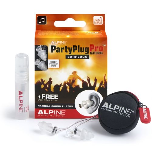 Alpine Partyplug Pro Natural Auricolari Proteggi Udito Tappi per Orecchie 