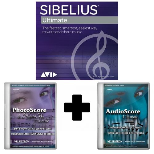 Avid Sibelius Ultimate + PhotoScore & NotateMe Ultimate + AudioScore Ultimate EDU