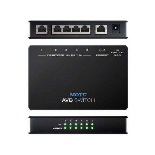 MOTU AVB SWITCH - Switch 5 Porte AVB/Ethernet