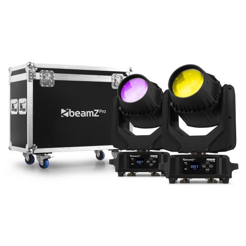 BeamZ Nereid120W Set 2 + Flightcase