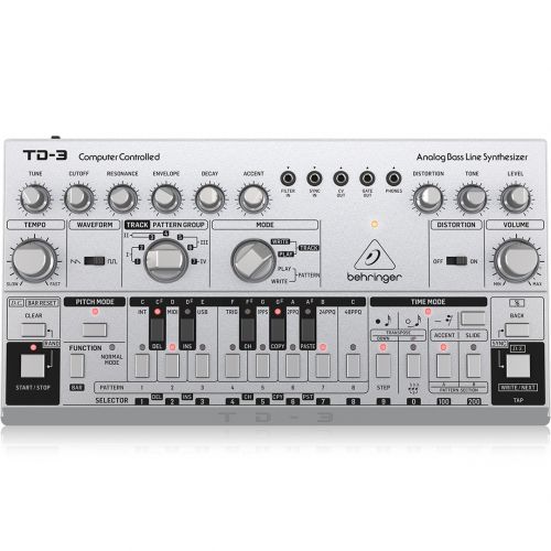 Behringer TD-3 Silver - Sintetizzatore Bass Line Analogico Tipo Roland TB-303