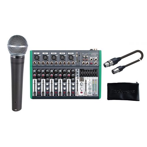 SHURE Singer Pack Microfono Dinamico Cardioide / Mixer / Custodia / Cavo XLR/XLR Bundle