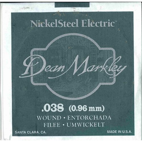 0 DEAN MARKLEY - Corda singola per Chitarra Elettrica Nickel Wound, .038