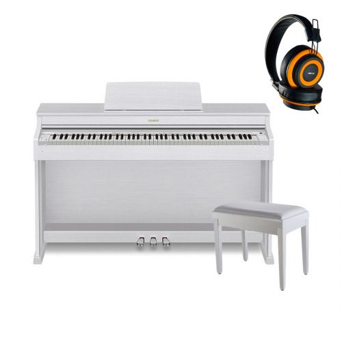 Casio AP 470 Celviano White Home Set - Pianoforte Digitale / Panchetta / Cuffie