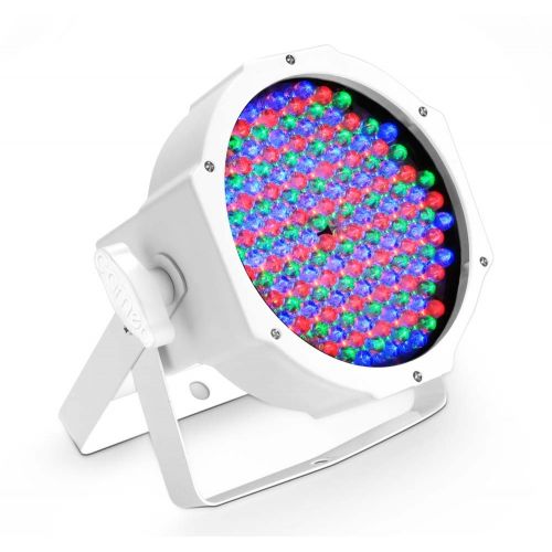 Cameo FLAT PAR RGB 10 IR WH - Proiettore PAR spot RGB PIATTO a 144 LED da 10 mm in alloggiamento bianco con telecomando a infrarossi opzionale