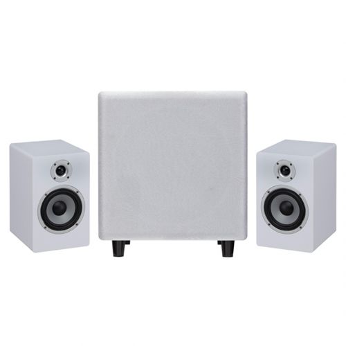 Coppia Studio Monitor Soundsation Clarity A5-W White con Sub Attivo