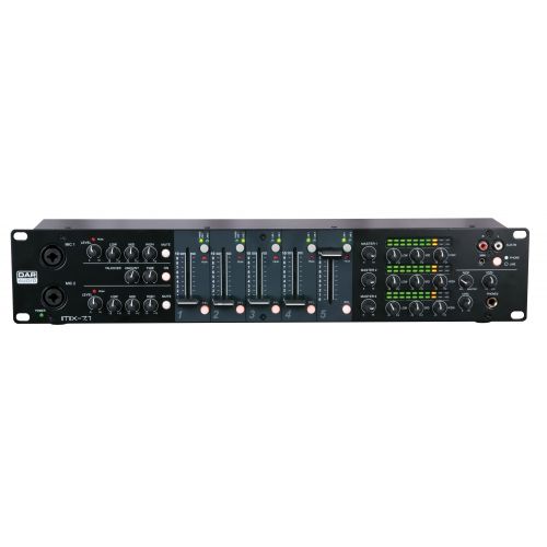 0 DAP-Audio - IMIX-7.1 - Mixer installazione 2U 7 canali, 3 uscite