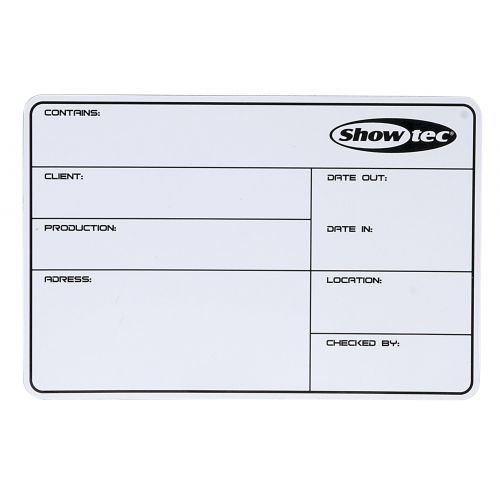 DAP-Audio - Flightcase Label - SHOWTEC, magnetico con nastro 3M + pennarello