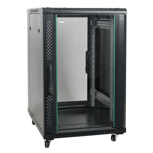 DAP-Audio - 19" Server Rack Glass Door - Rack server da 19", porta in vetro, 18 unità