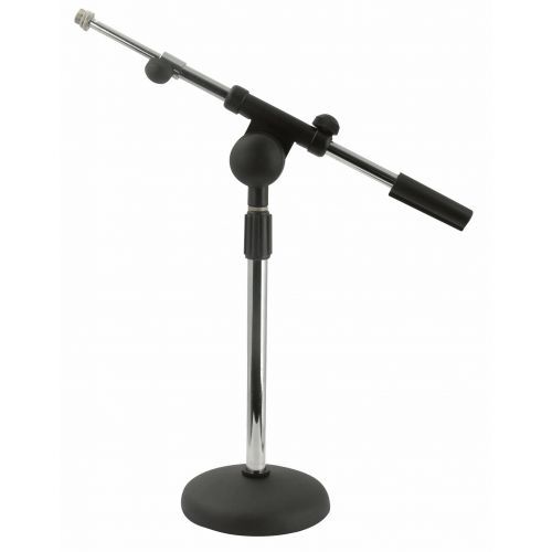 DAP-Audio - Desk Mic. Stand - Cromo, 1,5 kg, + regolabile Braccio