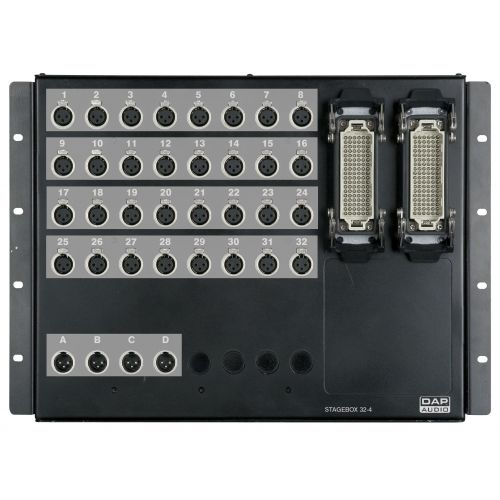 DAP-Audio - Stagebox - Assemblato, 32 in, 4 out, Connettori Neutrik