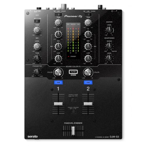 PIONEER DJM-S3 Mixer 2 Ch per Serato