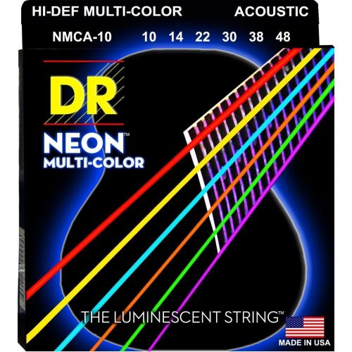 Dr MCA-10 MULTI-COLOR Corde / set di corde per chitarra acustica