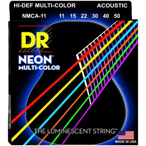 Dr MCA-11 MULTI-COLOR Corde / set di corde per chitarra acustica