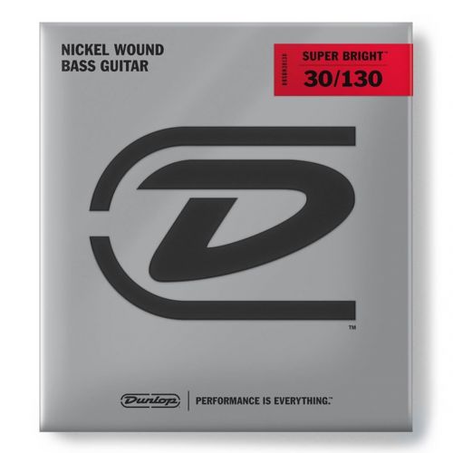Dunlop - DBSBN30130 Super Bright Nickel Wound, Medium Set/6