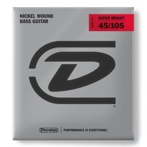 Dunlop - DBSBN45105 Super Bright Nickel Wound, Medium Set/4