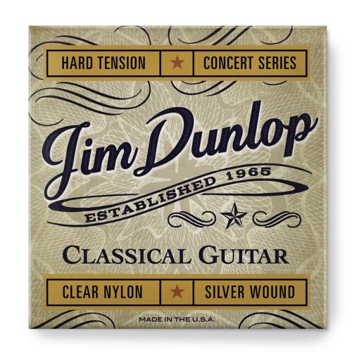 1 Dunlop DCV121H Nylon Concert Set 6 Corde per Chitarra Classica Hard Tension