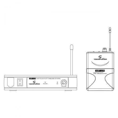 0 SOUNDSATION WM-V11PA - Radiomicrofono VHF Plug And Play Con Bodypack E Archetto (213.0 MHz)