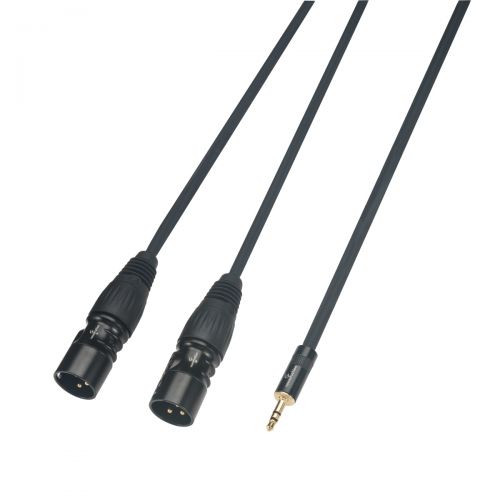 SOUNDSATION WM-MJ2XLR15 - Cavo Adattatore Wiremaster Mini Jack Stereo 3.5 - 2 X XLR Maschio / 1.5 Mt