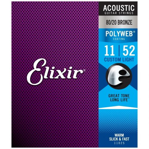 0 Elixir 11025 ACOUSTIC 80/20 BRONZE POLYWEB Corde / set di corde per chitarra acustica