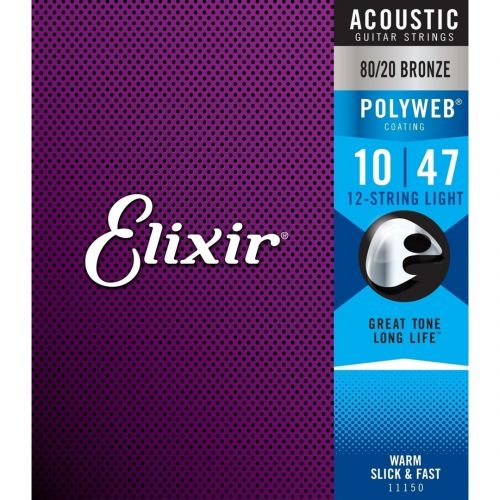 0 Elixir 11150 ACOUSTIC 80/20 BRONZE POLYWEB Corde / set di corde per chitarra acustica