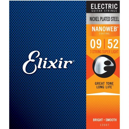 0 Elixir 12007 ELECTRIC NICKEL PLATED STEEL NANOWEB Corde / set di corde per chitarra elettrica