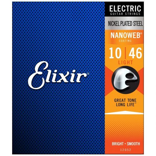 Elixir 12052 ELECTRIC NICKEL PLATED STEEL NANOWEB Corde / set di corde per chitarra elettrica